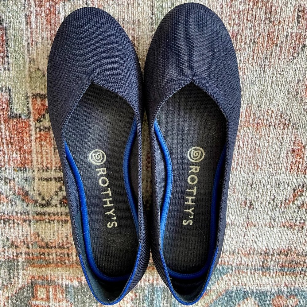 Rothy’s Maritime Navy flats. Size 8.